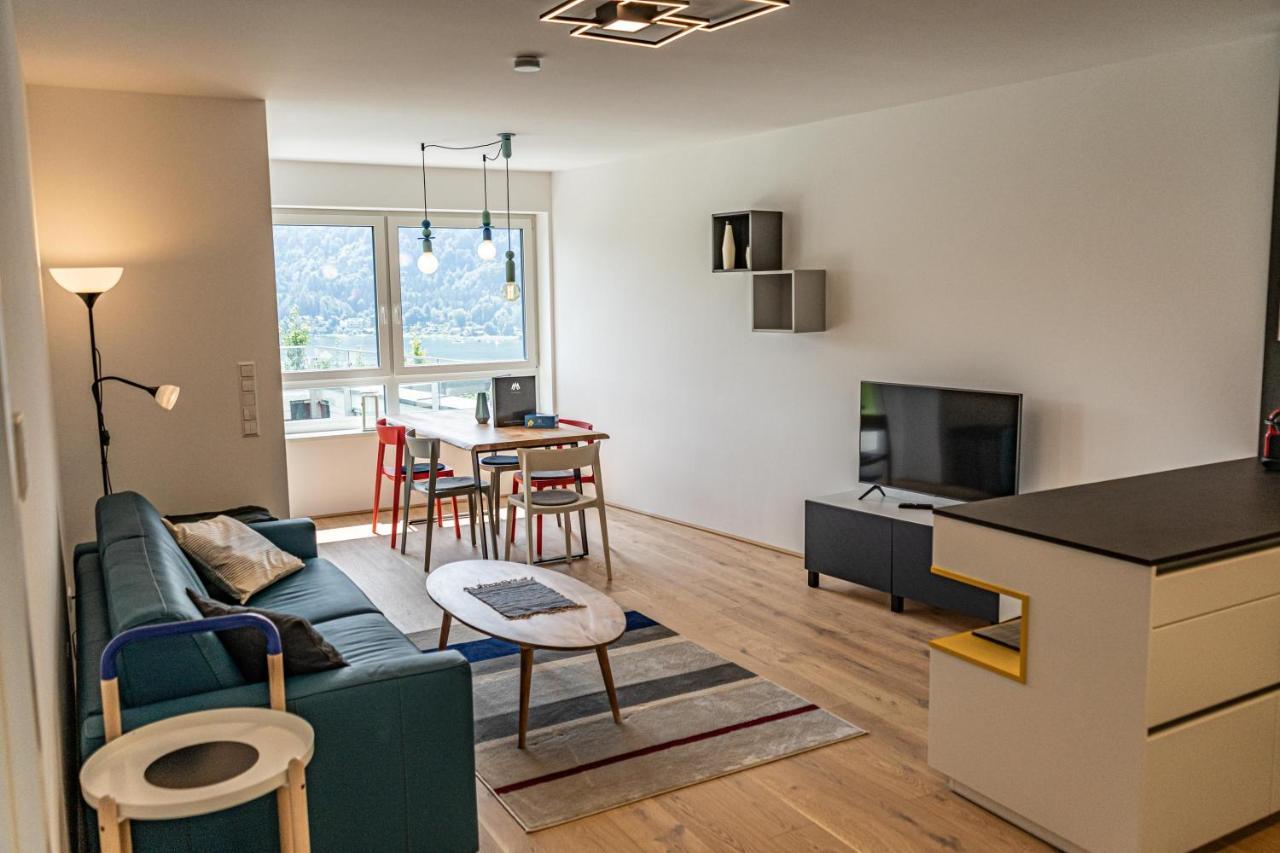 Top 5 Alpe Maritima - Traumhafte Ferienwohnung Mit Seeblick Und Bergkulisse Am Ossiacher See Annenheim Exterior foto